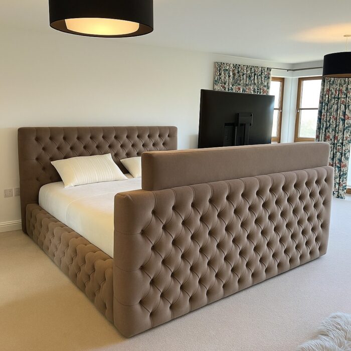 Velora TV Bed – Space-Saving Bed with Built-In TV Lift - Image 1