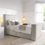 Avery TV Ottoman Bed with Chesterfield Headboard - Image 2
