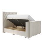 Avery TV Ottoman Bed with Chesterfield Headboard - Image 4