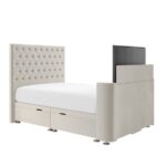 Avery TV Ottoman Bed with Chesterfield Headboard - Image 5
