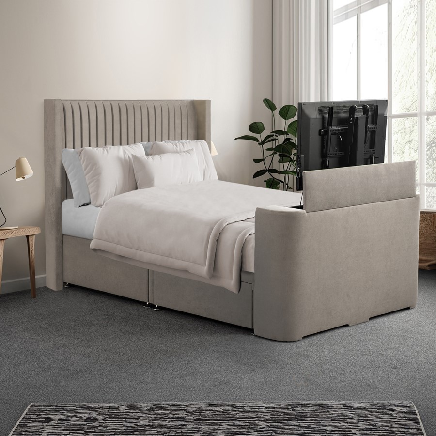 FOL106238_1_Supersize Orlando Hybrid TV Bed Frame with Storage - Image 1