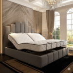 Art Deco Adjustable Electric Ottoman Bed – Classic Style & Spacious Storage - Image 2