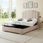 Adjustable Electric Bed Frame With Headboard – Art Deco Mobility Bed - Image 5
