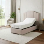 Adjustable Electric Bed Frame With Headboard – Art Deco Mobility Bed - Image 7