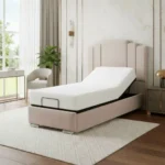 Adjustable Electric Bed Frame With Headboard – Art Deco Mobility Bed - Image 4