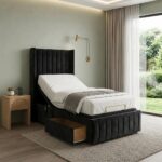 Romeo Mobility Divan Bed Adjustable Electric With Headboard with 2 Drawers on Footend - Image 10