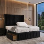 Romeo Mobility Divan Bed Adjustable Electric With Headboard with 2 Drawers on Footend - Image 7