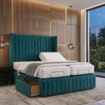 Romeo Mobility Divan Bed Adjustable Electric With Headboard with 2 Drawers on Footend - Image 6