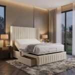 Romeo Mobility Divan Bed Adjustable Electric With Headboard with 2 Drawers on Footend - Image 4