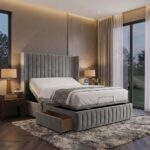 Romeo Mobility Divan Bed Adjustable Electric With Headboard with 2 Drawers on Footend - Image 2