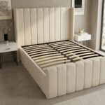 Luxury Winged Panel High Headboard Bed with Gas lift Storage – Luxury Comfort & Smart Space Saving - Image 4