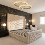 Cream Chesterfield Luxury Royal High Headboard Bed with Gas lift Storage – Luxury Comfort & Smart Space Saving - Image 6