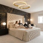 Cream Chesterfield Luxury Royal High Headboard Bed with Gas lift Storage – Luxury Comfort & Smart Space Saving