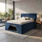 Modern Upholstered Bed Frame with Built-In Dog Bed Pet Friendly Storage Bed UK - Image 7