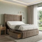 Ellana Mobility Bed Adjustable Electric Bed Frame With Headboard and 2 Drawers All Sizes - Image 11