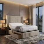 Ellana Mobility Bed Adjustable Electric Bed Frame With Headboard and 2 Drawers All Sizes - Image 3