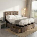 Serena Mobility Bed Adjustable Electric Bed Frame With Headboard and 2 Drawers All Sizes