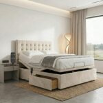 Serena Mobility Bed Adjustable Electric Bed Frame With Headboard and 2 Drawers All Sizes - Image 4