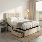 Serena Mobility Bed Adjustable Electric Bed Frame With Headboard and 2 Drawers All Sizes - Image 3