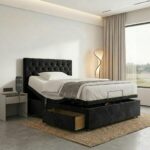 Serena Mobility Bed Adjustable Electric Bed Frame With Headboard and 2 Drawers All Sizes - Image 2