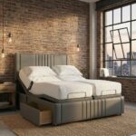 Dreamer Mobility Bed Adjustable Electric Bed Frame With Headboard and 2 Drawers All Sizes - Image 14