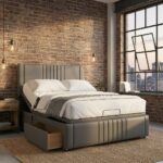 Dreamer Mobility Bed Adjustable Electric Bed Frame With Headboard and 2 Drawers All Sizes - Image 12