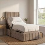 Dreamer Mobility Bed Adjustable Electric Bed Frame With Headboard and 2 Drawers All Sizes - Image 3