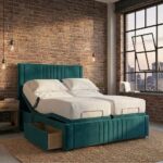 Dreamer Mobility Bed Adjustable Electric Bed Frame With Headboard and 2 Drawers All Sizes - Image 5
