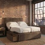 Dreamer Mobility Bed Adjustable Electric Bed Frame With Headboard and 2 Drawers All Sizes